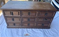 Mele Vtg Wooden Jewlery Dresser