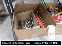 LOT, ASSORTED WRENCHES IN THIS BOX