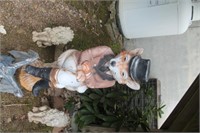 cement Fox yard ornament