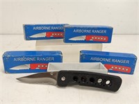 (4) Airborne Ranger Folding Pocket Knives