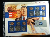 1992 United States Coin & Stamp Set