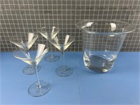 4X HAND MADE TOSCANY CRYSTAL GLASSES ROMANA MCM