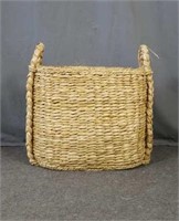 Oval sweater weave fire side basket. $359