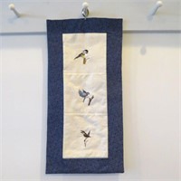 Birds Wall Hanging - Machine & Hand Stitched