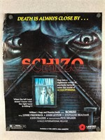 Vintage 1980s Schizo Movie Poster