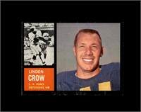 1962 Topps #87 Lindon Crow EX to EX-MT+