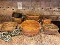 LOT OF 6 BASKETS - 4 ARE LONGENBERGER