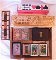 Decks of cards - Cribbage boards & more