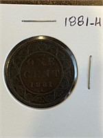 Canada 1881-H Large Cent