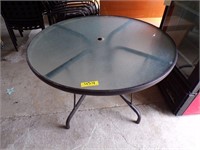 42" Glass Top Round Table