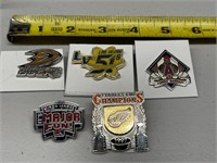 5 COLLECTABLE SPORT PINS