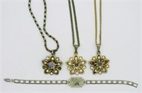 Masonic - Daughters of Rebekah Jewelry - 4 Pieces