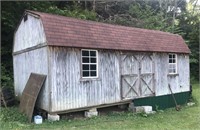 STORAGE SHED 12' X 24' BUILDING IS WIRED WITH