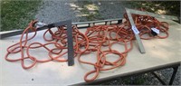 HEAVY DUTY EXTENSION CORD, TWO SQUARES & A LEVEL