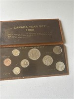 1968 Canadian Coin Year Set "Rare" 8 Piece