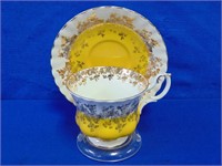 Royal Albert Tea Cup & Saucer Regal Series Yellow