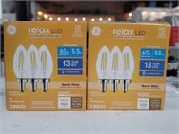 GE - (2) Relax LED Light Bulbs