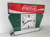 Coca-Cola Light Up Clock 50"x40"
