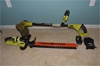 Ryobi 18V cordless tools: P2606 hedge trimmer w/ e