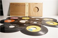 LOT OF '45 RECORDS WTIH ALBUM CASE Good ones