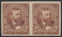 USA #255P5 PROOF PAIR MINT VF LH