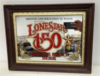 Rare Vintage Lone Star Texas Beer Bar Mirror