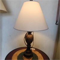 Contemporary Table Lamp - Powers on, approx 25" t