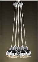 New $160-- 7-Light Clear Glass ceiling Pendant
