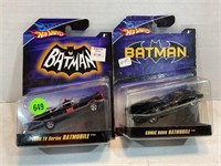 Hot wheels, Batman, Batmobile, cars lot of two