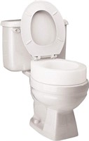 Carex Toilet Seat Riser, Elongated