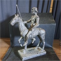 Statue  of Sir Spearsalot 16 Inches Tall