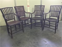 Masonic Lodge Chairs- set of four- star pattern