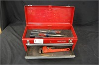 Craftsman Tool Box, 14" Pipe Wrench & Screwdrivers