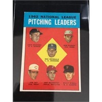 1963 Topps Pitching Leaders Don Drysdale Exmt