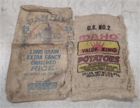 (AF) Vintage burlap sacks