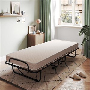 Giantex Folding Bed with Mattress, Rollaway