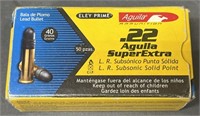 50 rnds Aguila Super Extra .22LR Ammo