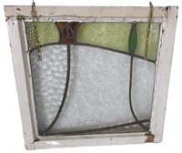 Antique Stained Glass Window Has Cracks