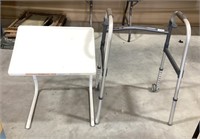 Table-Mate ll-plastic/foldable & Invacare walker