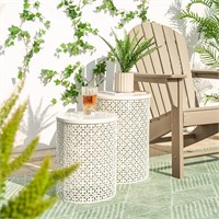 glitzhome Outdoor Side Table Set of 1