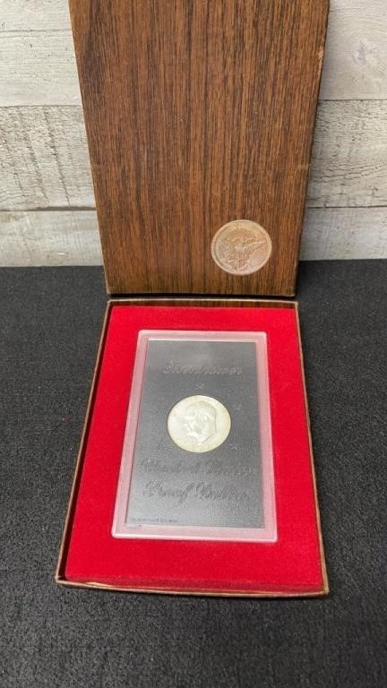 1974 US S Proof Eisenhower 40% Silver Dollar In Or
