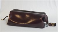 BOSCA Men's Leather Grooming Bag Utilikit