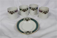 Lot of 5 Dematesse Cup and Saucer