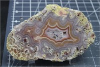 Polished Laguna agate, 5.8 oz