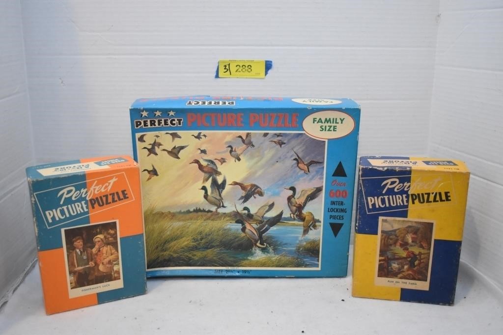 Three Picture Perfect Jig Saw Puzzles