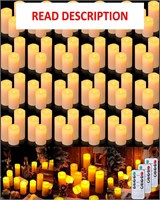 VIHOSE 72pc Flameless Candles 4'' 5'' 6''**