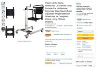 B5140  Patient Lift - Portable Wheelchair Commode