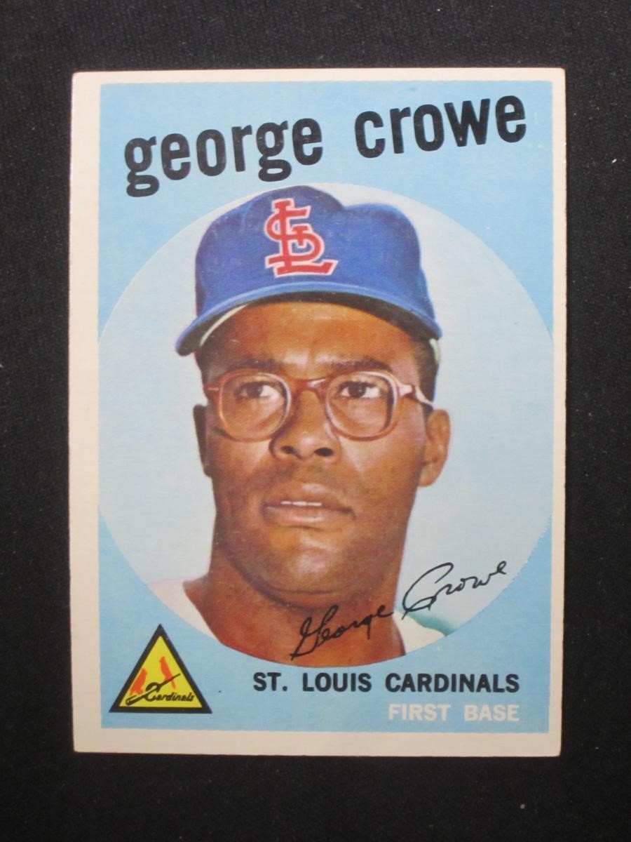 1959 TOPPS #337 GEORGE CROWE CARDINALS
