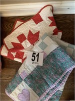 (2) Small Quilts