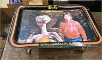 1982 E.T. Metal Food Tray Universal Studios